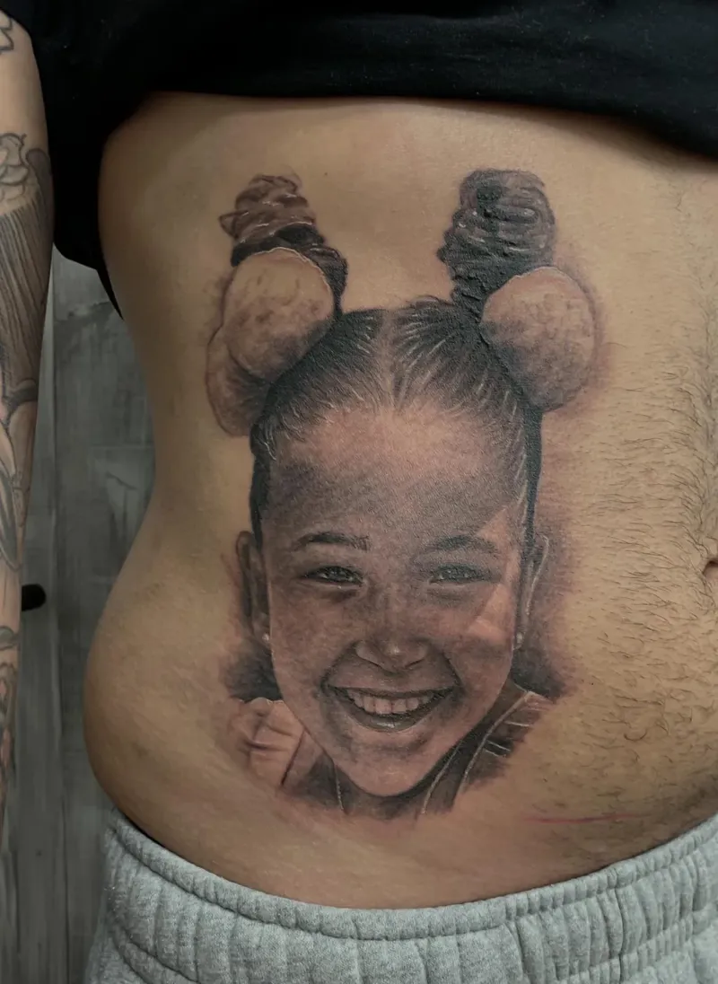 Tattoo Retrato Niña