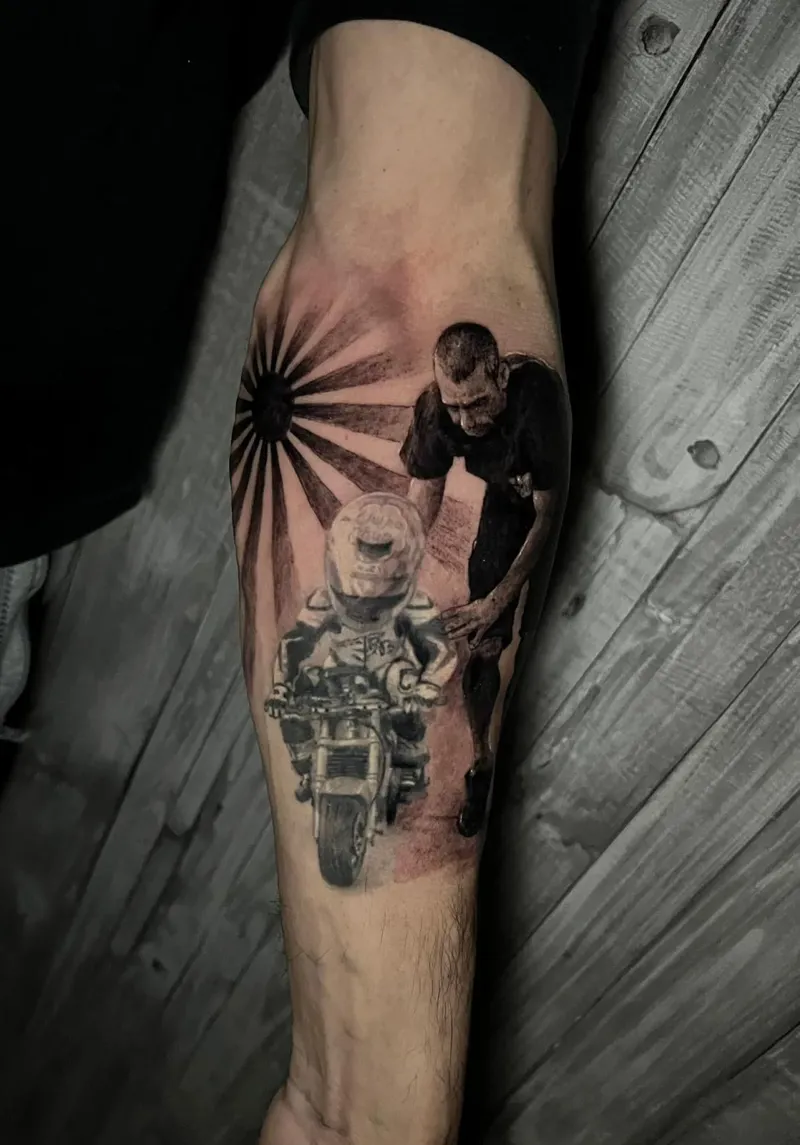 Tattoo Moto Niño
