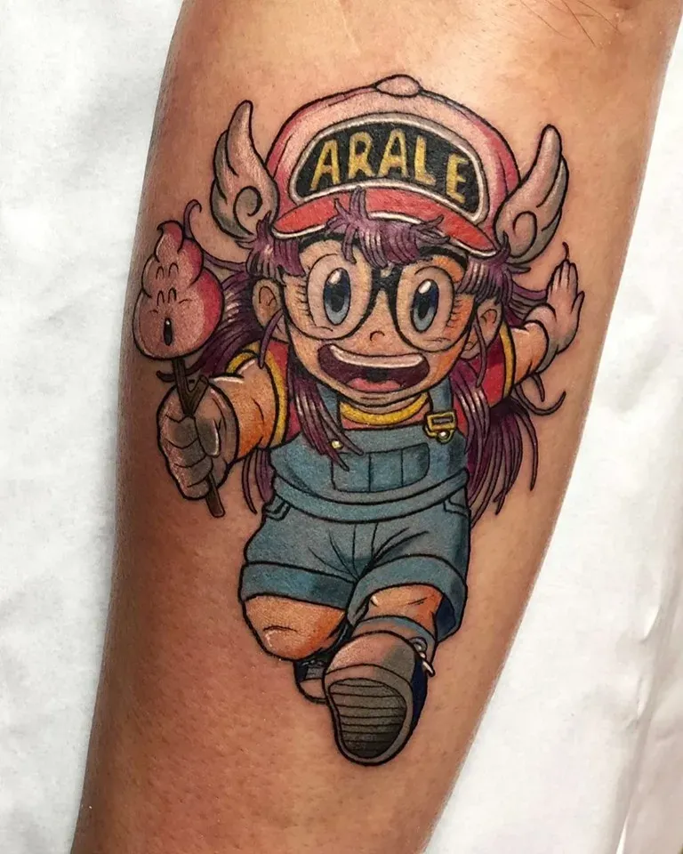 Tattoo Arale en color