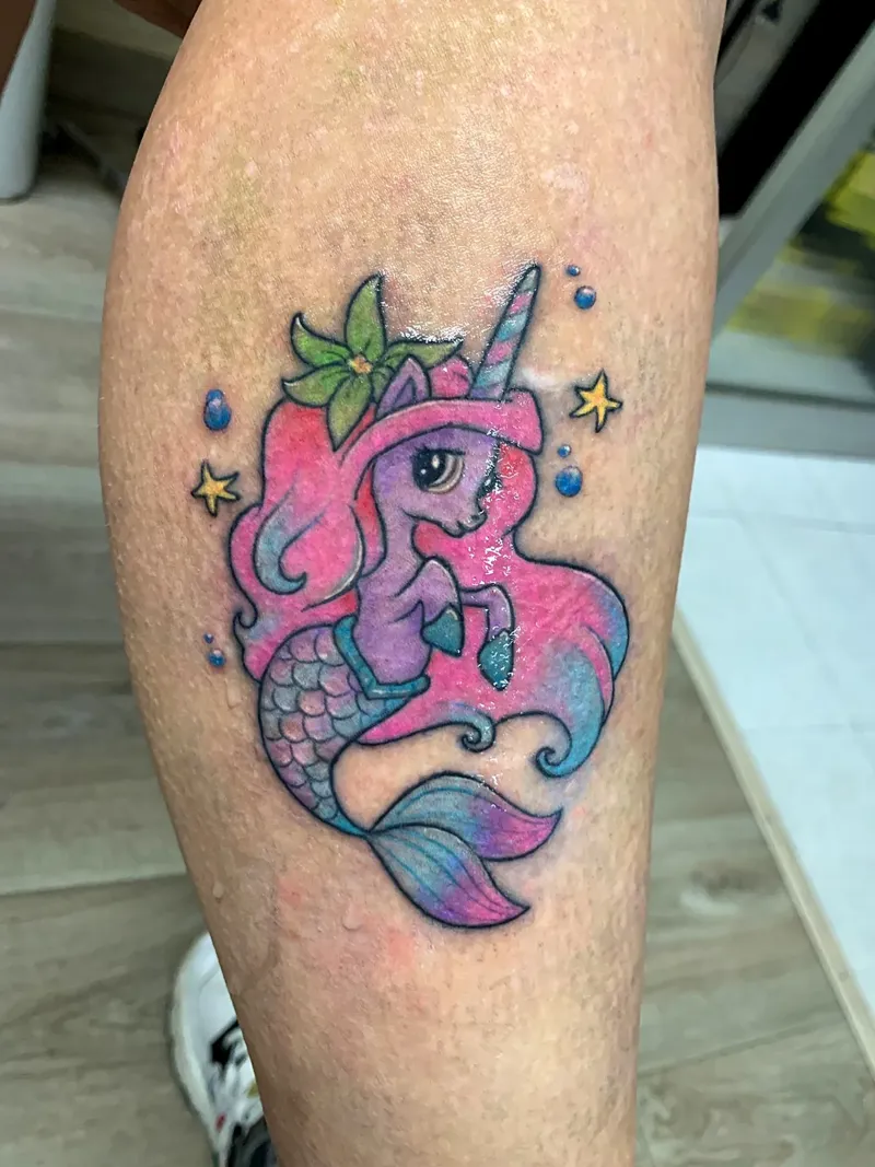 Tattoo Sirena Magica a color