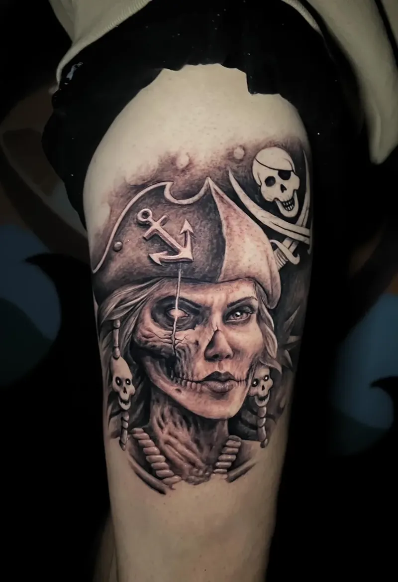 Tattoo Chica Pirata