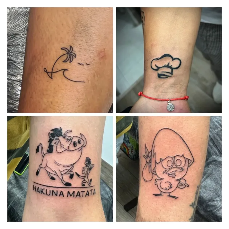 Tattoo Pequeños Animados