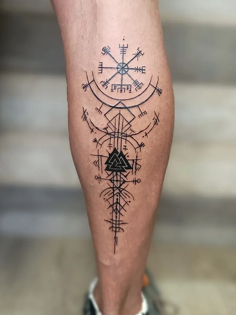 Tattoo Brujula Vikinga