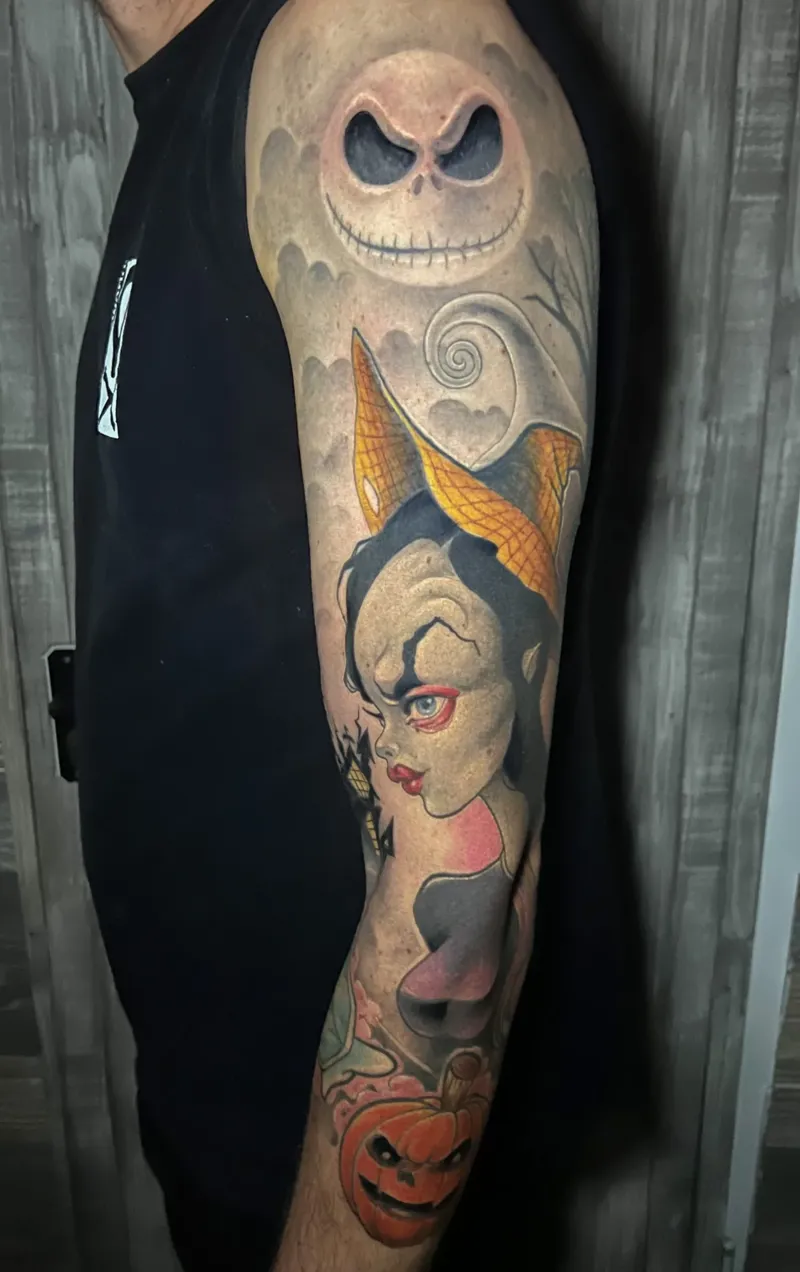 Tattoo Bruja Halloween