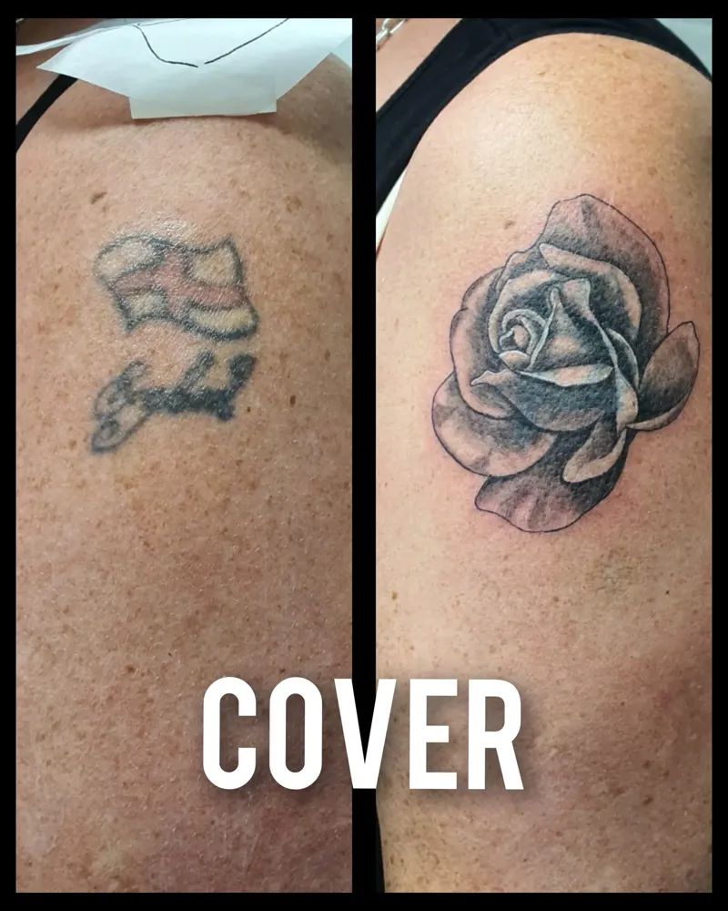 Tattoo Cover de una Rosa