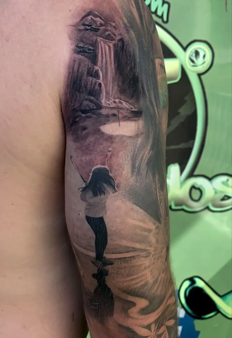 Tattoo Niña y Golf
