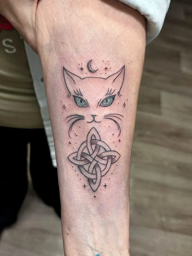 Tattoo Cabeza de gata