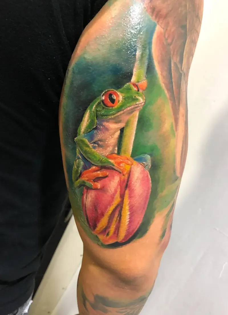 Tattoo rana full color